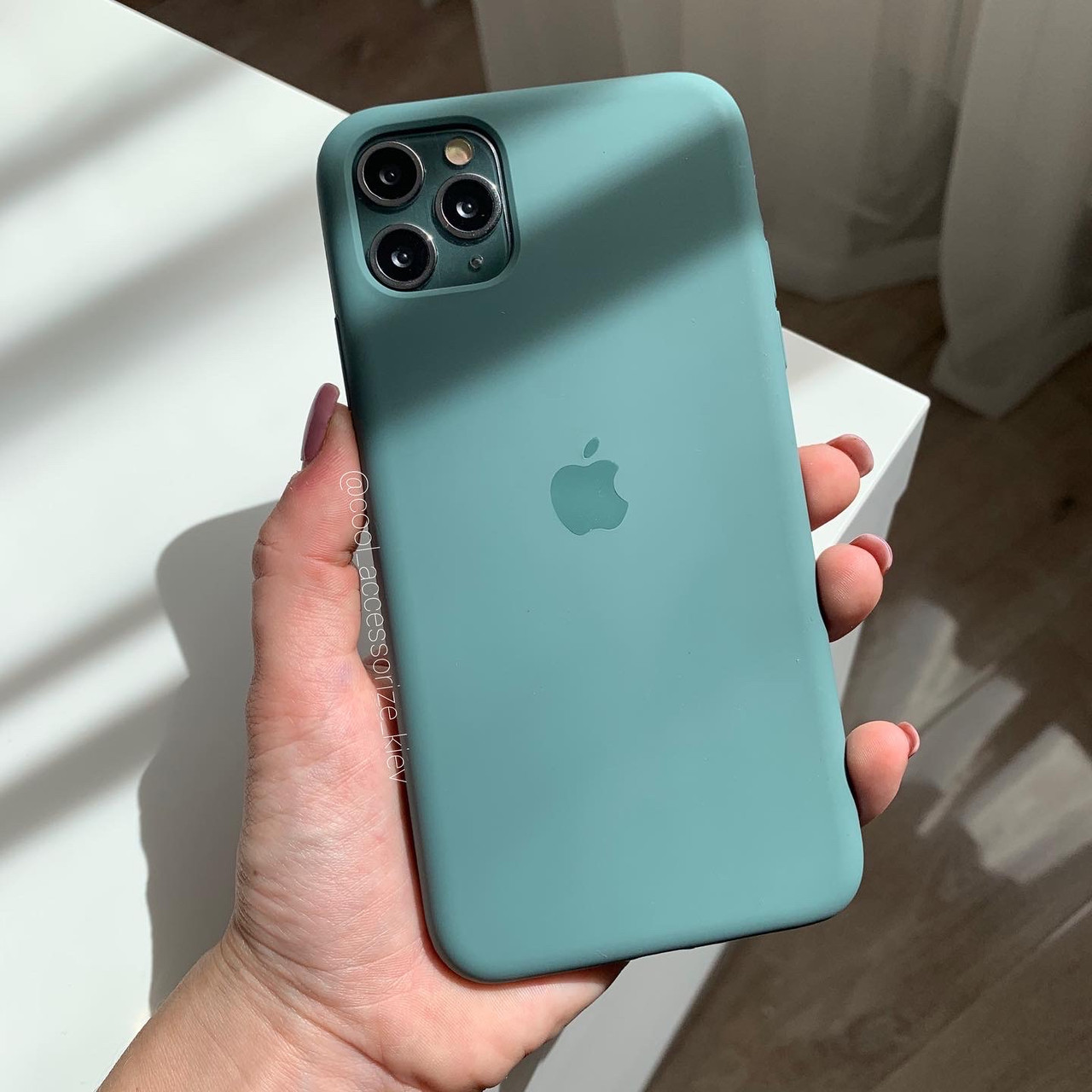 

Чехол силиконовый Silicone case для iPhone 6 6s 6+ 7 8 7+ 8+ X XS XR XS Max 11 11Pro 11Pro max Pine green