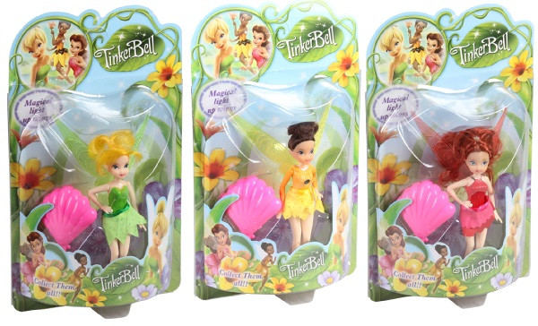 

Кукла "Tinker Bell" батар, 3 вида, свет/муз, с расческой, на планш.17*28*6 см /144-2