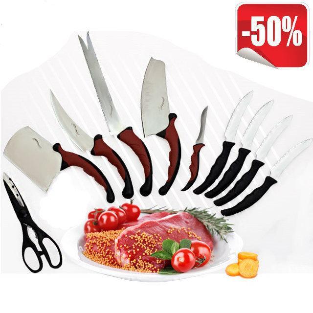 

Набор кухонных ножей Contour Pro Knives (Контр Про) 10 единиц! Топ Продаж