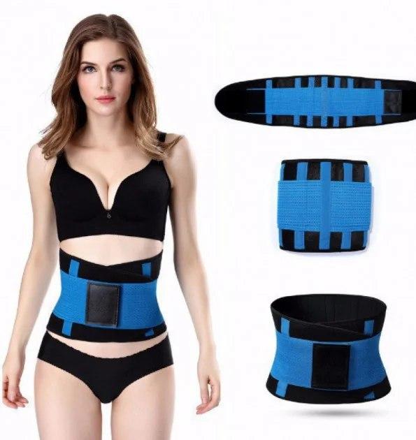 

Пояс для похудения Hot Shapers Belt Power Черный с синим р-р XL