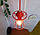 Підвісна люстра на 5 ламп SANDBOX-5G E27 на круглій основі, червоний, фото 4