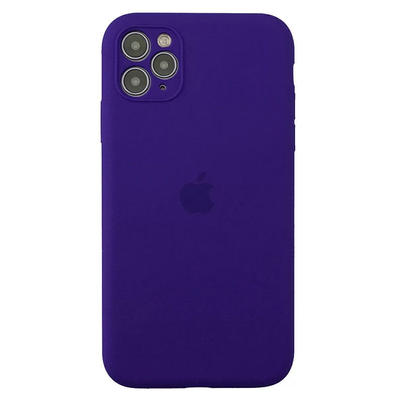 

Накладка Original Silicone Case iPhone 11 Pro Max (violet) Close Camera