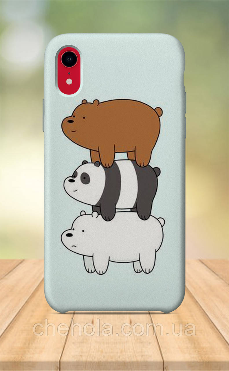 

Чехол для apple iphone xr с принтом Мультфильмы We bare bears