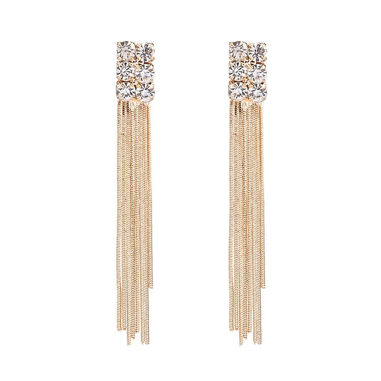 

Серьги 07096 позолоченные с кристаллами swarovski