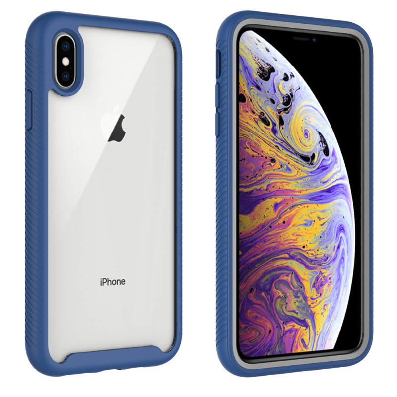 

Ударопрочный чехол Full-body Bumper Case для Apple iPhone X / XS (5.8"), Синий