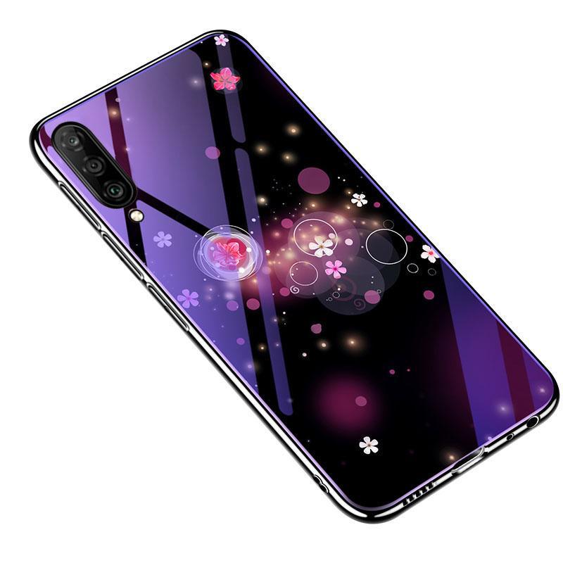 

TPU+Glass чехол Fantasy с глянцевыми торцами для Xiaomi Mi 9 Pro, Пузырьки и цветы