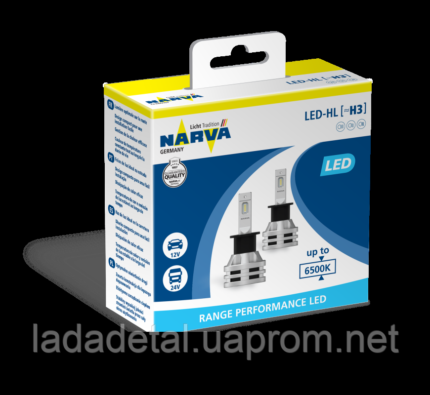 

LED Лампы Narva Range Performance LED H3 6500K 24W