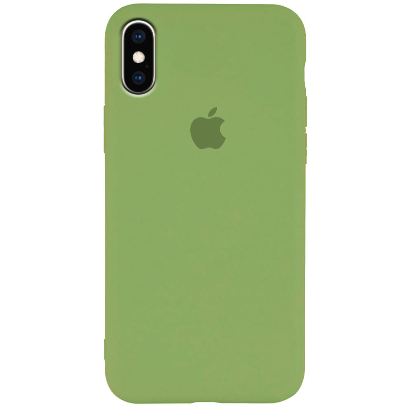 

Чехол Silicone Case Slim Full Protective для Apple iPhone X / XS (5.8, Мятный / mint