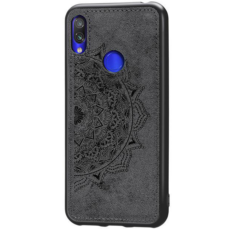 

TPU+Textile чехол Mandala с 3D тиснением для Xiaomi Redmi Note 7 / Note 7 Pro / Note 7s, Черный