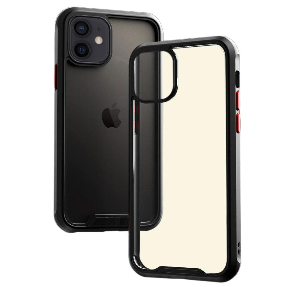 

Противоударный бампер-чехол Primolux Refraction Case для смартфона Apple iPhone 12 Mini - Black, Черный