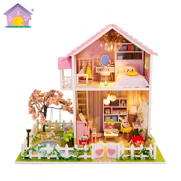 

3D Румбокс Кукольный Домик "Sakura Love" DIY DollHouse + защитный купол