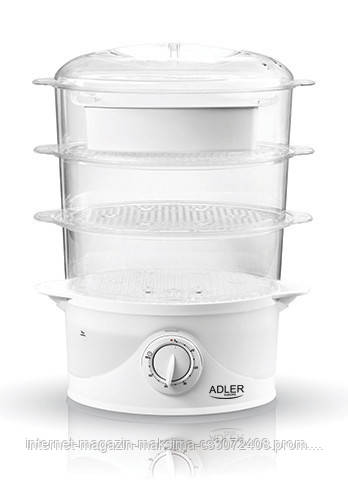 

Пароварка электрическая Adler AD-633 9 л 800W White (112360