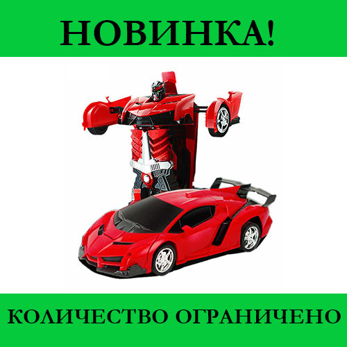 

Машинка Трансформер Lamborghini Robot Car Size 1:18 Красная с пультом! Распродажа