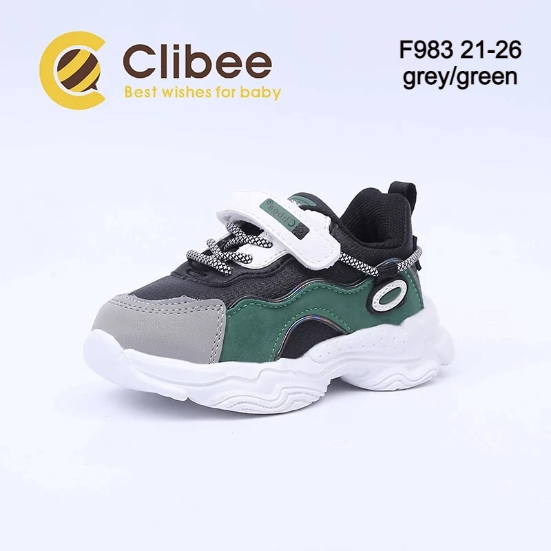 

Детские кроссовки оптом Clibee F983 grey-green (р.21-26)