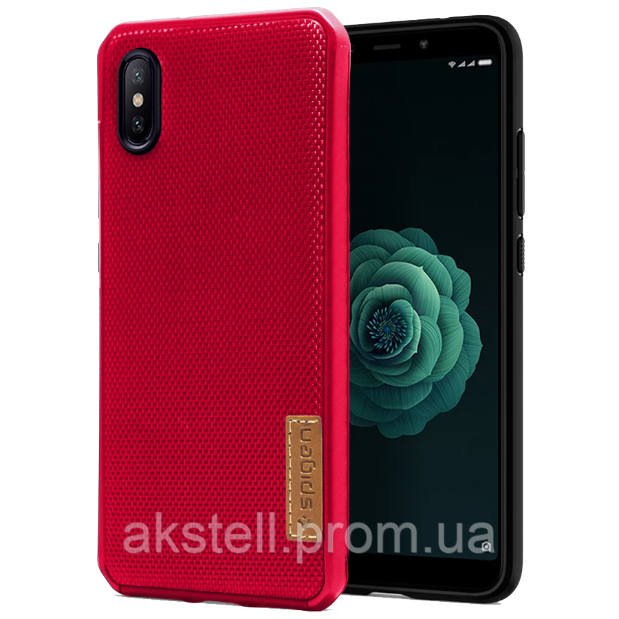 

Силикон SPIGEN GRID Xiaomi Redmi Note 8 красный