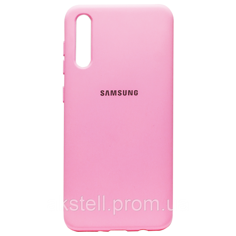 

Силикон Original Silicone Case Samsung A30s/A50/A50s HQ розовый