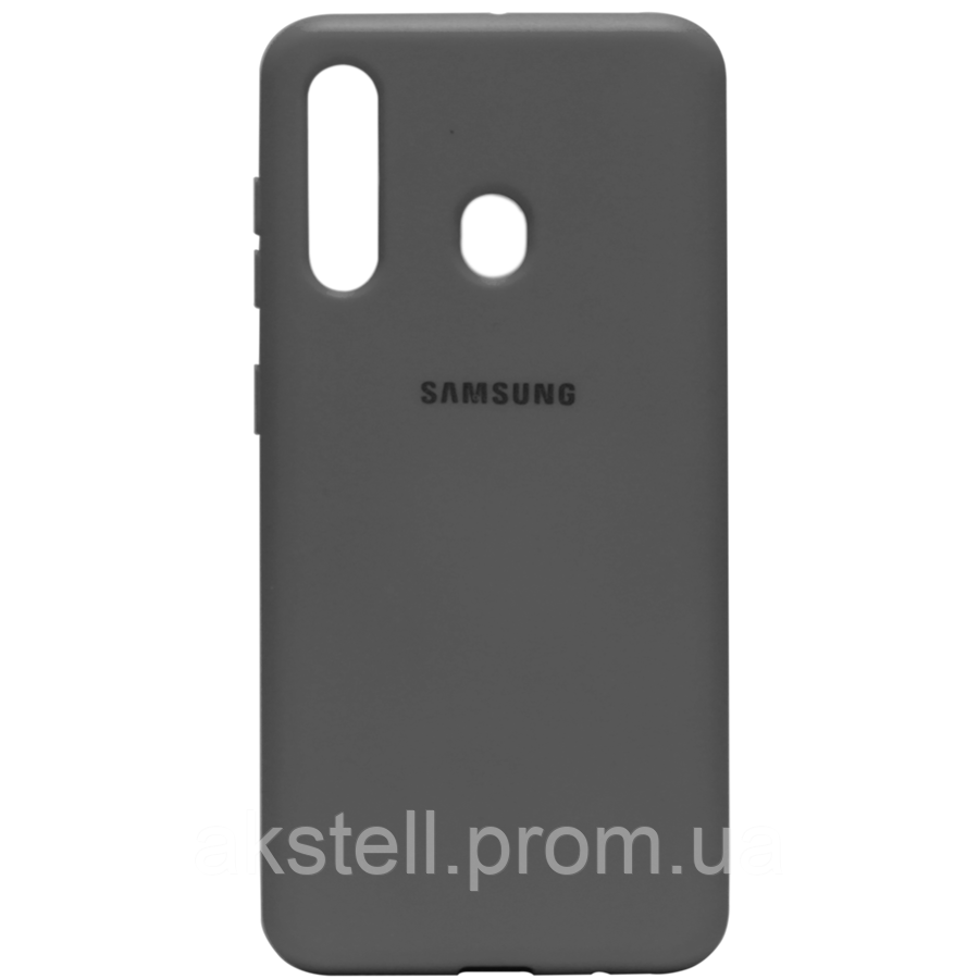 

Силикон Original Silicone Case Samsung A20/ A30 HQ серый