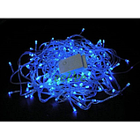 Гирлянда 300 LED 13 м Синий цвет светодиодная новогодняя на елку 8 режимов свечения с контроллером (4347), фото 5