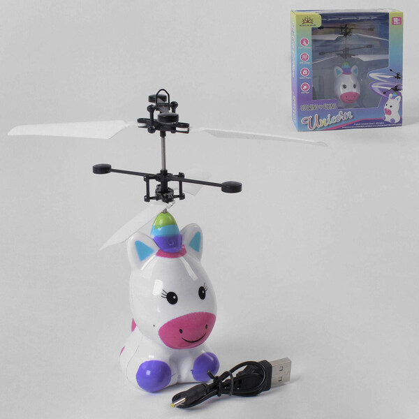 Літаючий Поні-єдиноріг іграшка дитяча King Player на сенсорному управлінні (7976)