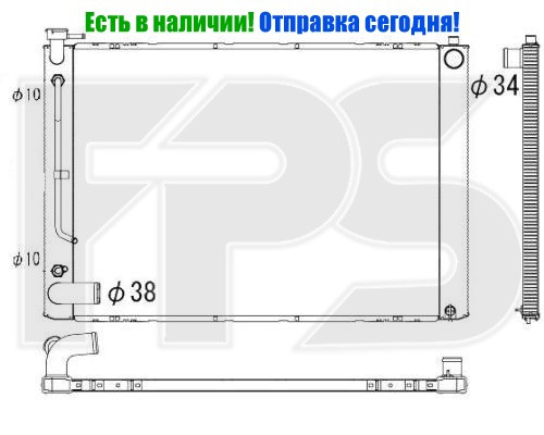 

Радиатор охлаждения Lexus RX300/330 , FP81A1239X