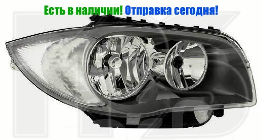 

Фара левая BMW 1 2007-2011,Depo