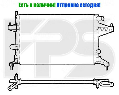 

Радиатор охлаждения Opel Опель corsa c Корса c , FP52A1079X