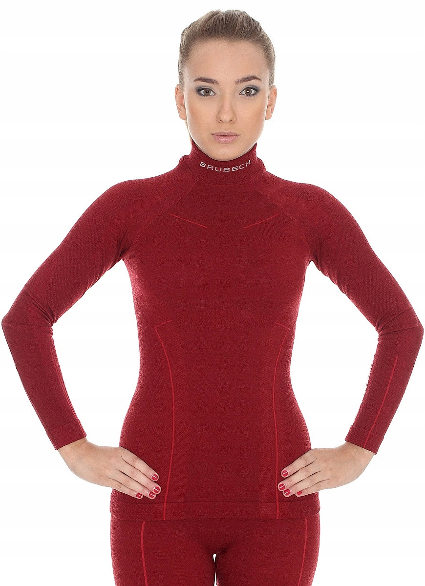 

Футболка с длинным рукавом Brubeck EXTREME WOOL (LS11930) burgundy L