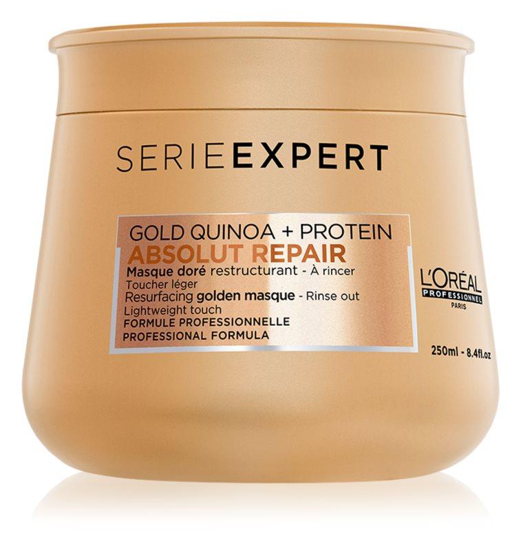 

Золотистая маска для восстановления поврежден.волос Loreal Absolut Repair Gold Quinoa+Protein 250 мл