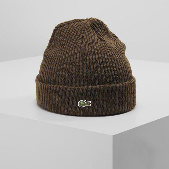 

Теплая шапка Lacoste (ориг.бирка) серый Зеленый