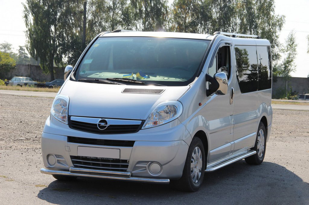 

Opel Vivaro 2001-2015 гг. Передняя защита Опель Виваро ST014 (нерж.)