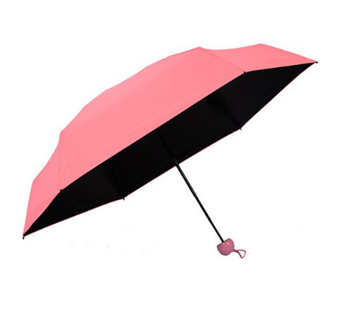 

Зонт складной SUNROZ Pill Box Umbrella с футляром Розовый SUN1295, КОД: 185579