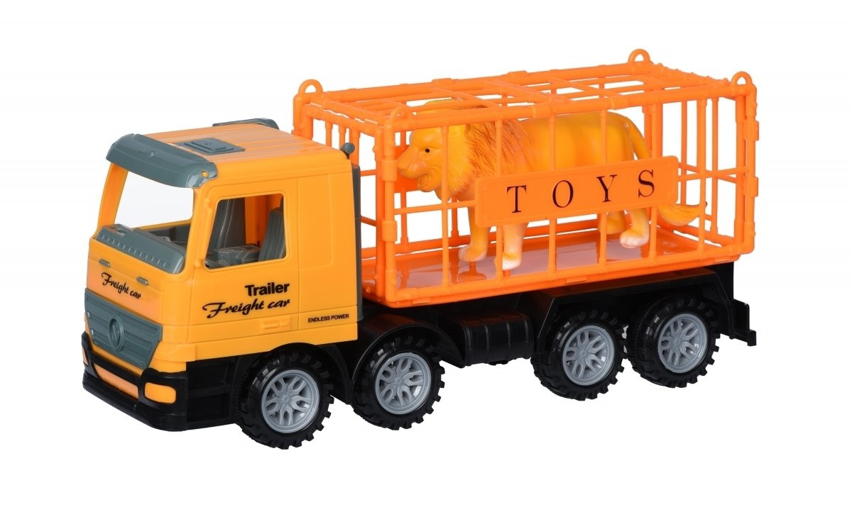 

Машинка инерционная Same Toy Super Combination Грузовик желтая для перевозки животных 98-83Ut, КОД: 2431221