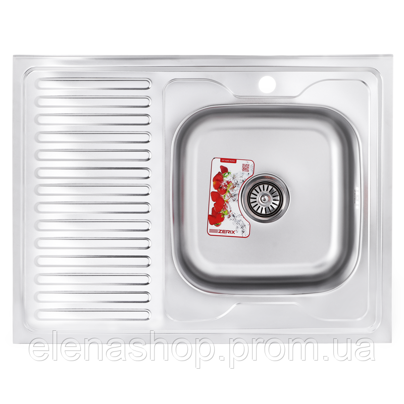 

Мойка кухонная ZERIX Z8060R-06-160MD MICRO DECOR ZS0608, КОД: 2409648
