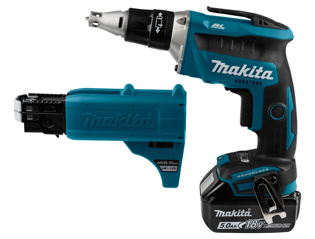 

Аккумуляторный бесщеточный шуруповерт Makita DFS452TJX2, КОД: 2368489