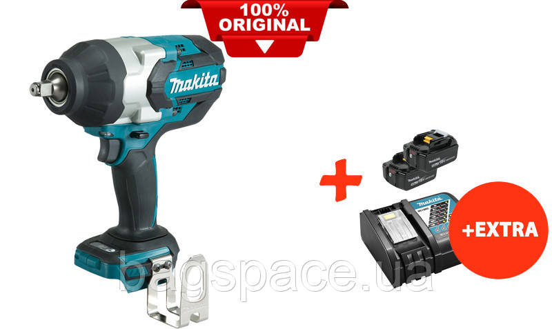 

Аккумуляторный гайковерт Makita DTW1002Z+2 акк.18V 5 Ah+быстрозарядное ЗУ DTW1002RT2, КОД: 2367737