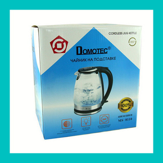 

Электрочайник Dоmotec MS-8110 стеклянный, спеши купить