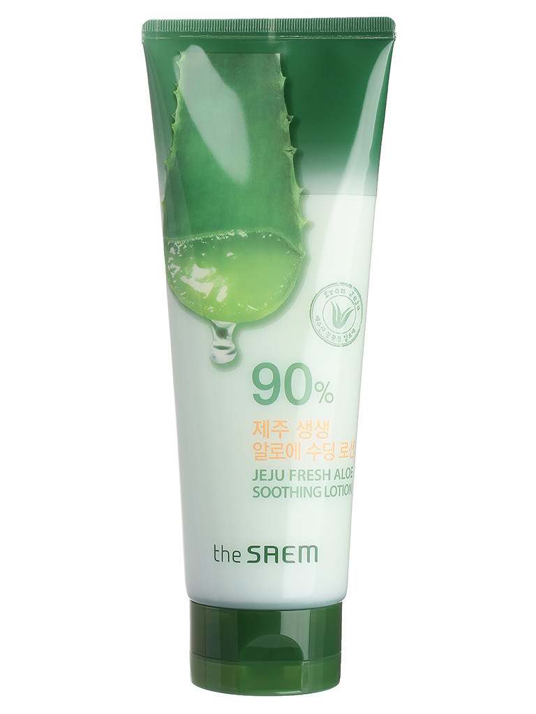 

Лосьон для тела с экстрактом алоэ вера The Saem Jeju Fresh Aloe Soothing Lotion 90% 250 мл