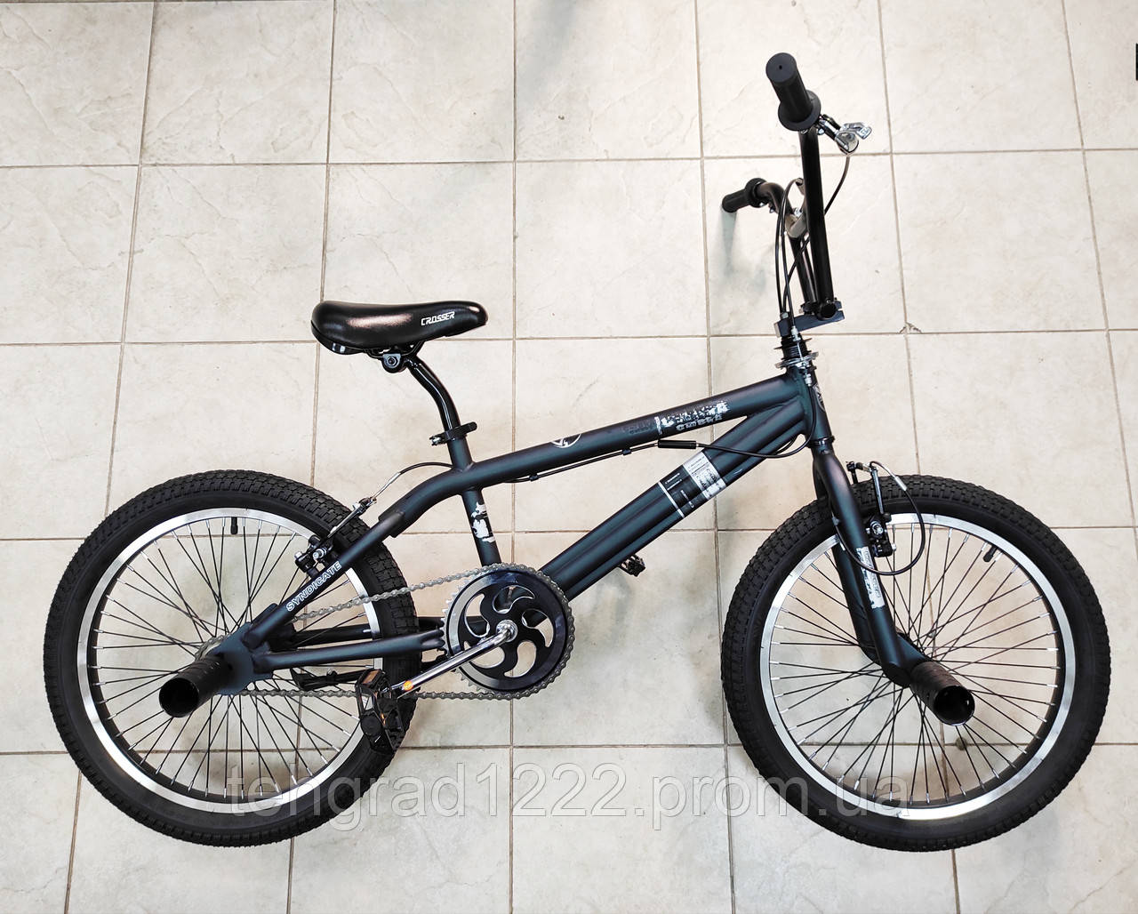 

Трюковый велосипед BMX Crosser Cobra 20", Синий