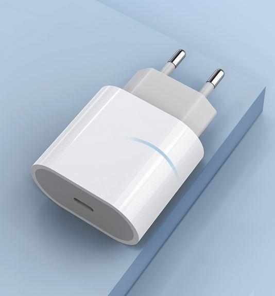 

Сетевое зарядное устройство для Apple MU7V2ZM/A, 18W, A1692 + USB-C to lightning