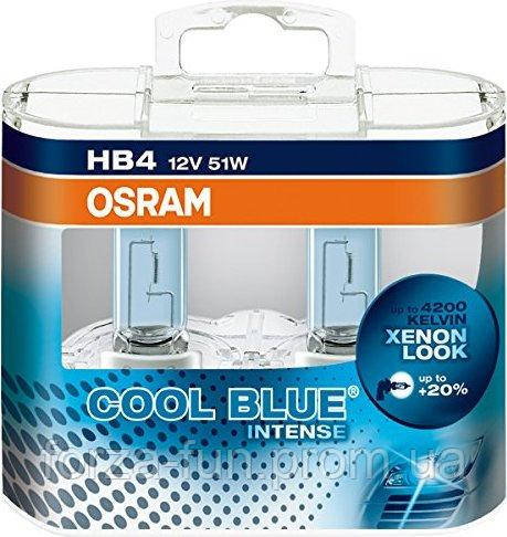 

Лампа 12V HB4 51W 4200K +20% Cool Blue "Osram" (Box-2шт) (9006 CBI-BOX) (синяя уп)