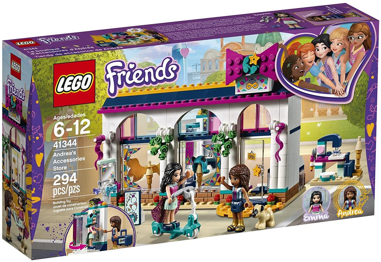 

Конструктор LEGO Friends Магазин аксессуаров Андреа 294 деталей (41344)