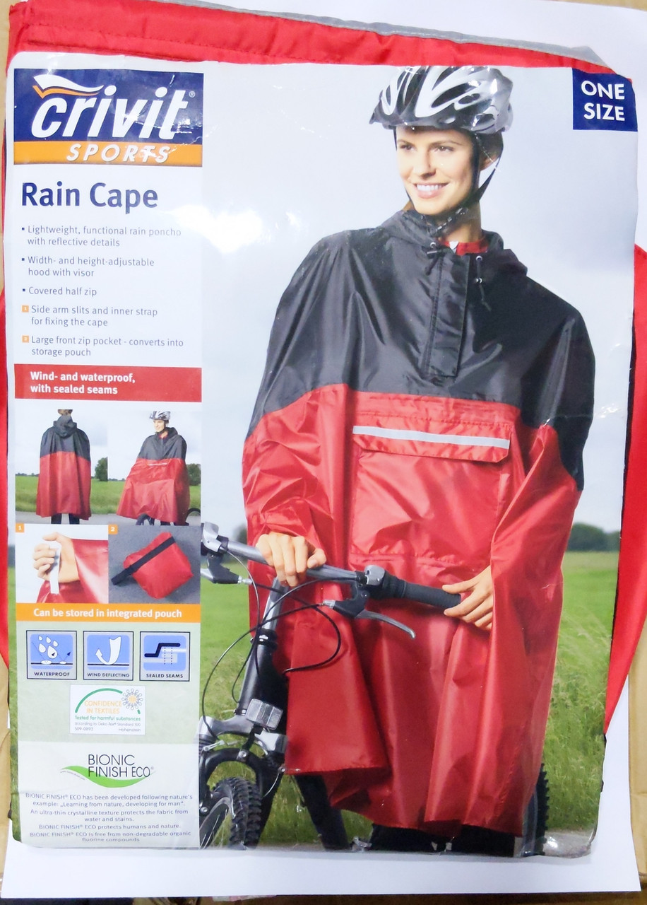 

Велодождевик Crivit Sports rain cape bionic eco