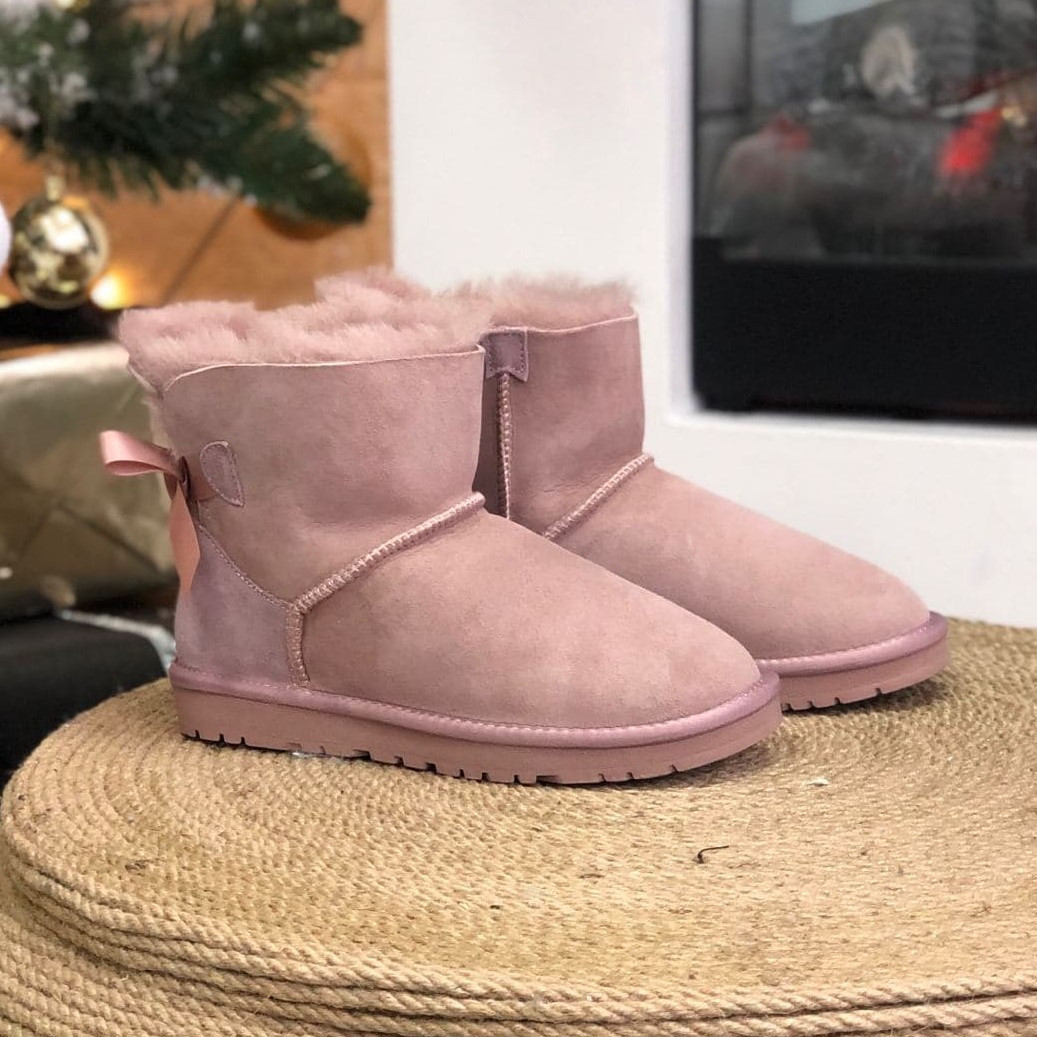 

Ugg Bailey Bow Pink | полностью натуральные; розовые; мини угги с бантиком 38