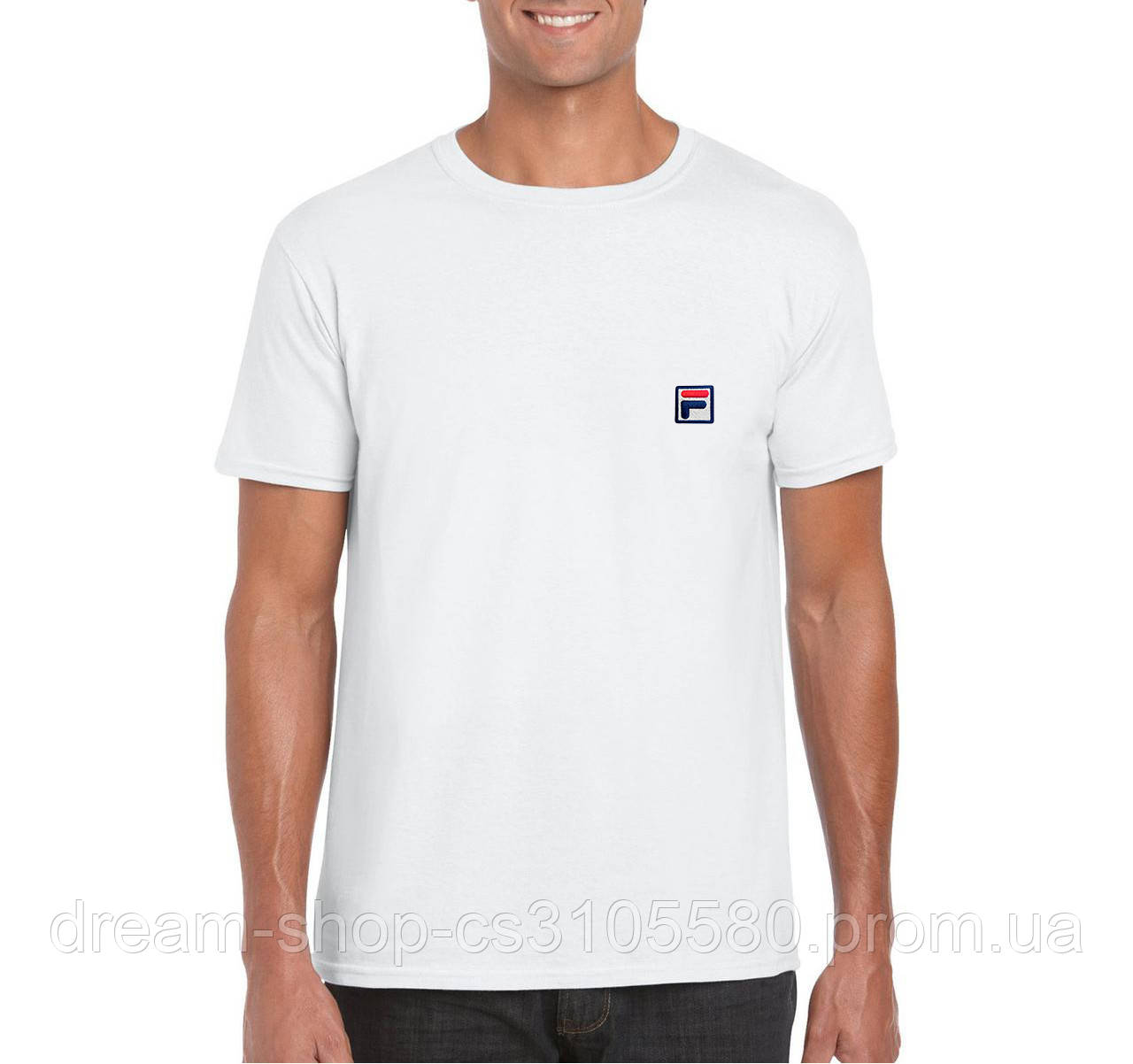 

Трикотажная мужская футболка Фила, хлопковая футболка Fila