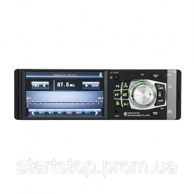 

Автомагнитола Bluetooth Lesko 4012B 1DIN c экраном 4.1 дюйма мощность 60х4 Вт USB FM автомобильная пульт ДУ