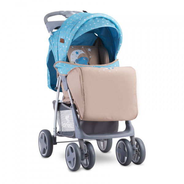 

Прогулочная коляска Lorelli Foxy с чехлом Blue/Beige Moon Bear, Голубой