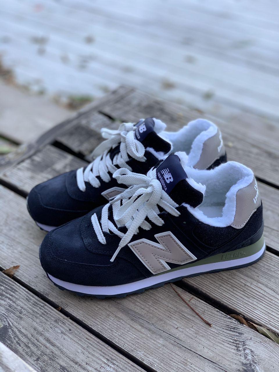 

Женские зимние кроссовки New Balance 574 Blue / Нью Беланс 574 Синие 38, Синий