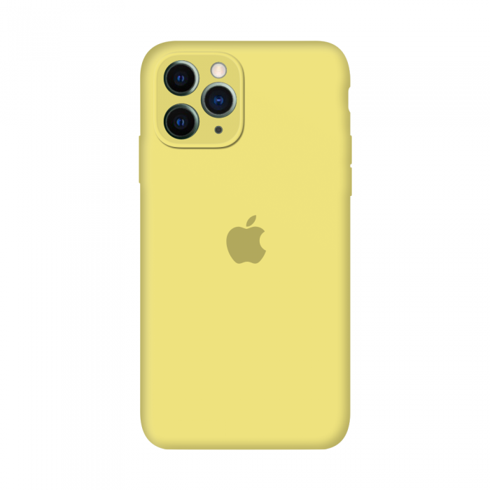 

Силиконовый чехол Apple Silicone Case Yellow для iPhone 11 Pro Max c закрытой камерой