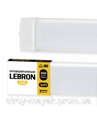 

Светильник линейный светодиодный LEBRON L-Т8-LPP 48W, 1200 * 70 * 43мм, 6200K, ІР65 дневной свет