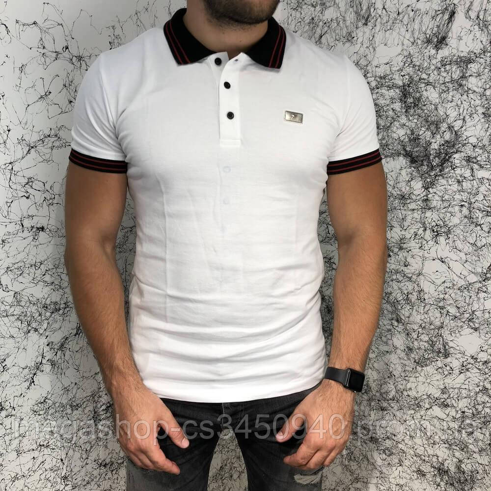 

Givenchy Polo Contrasted Band And Stars Black/White